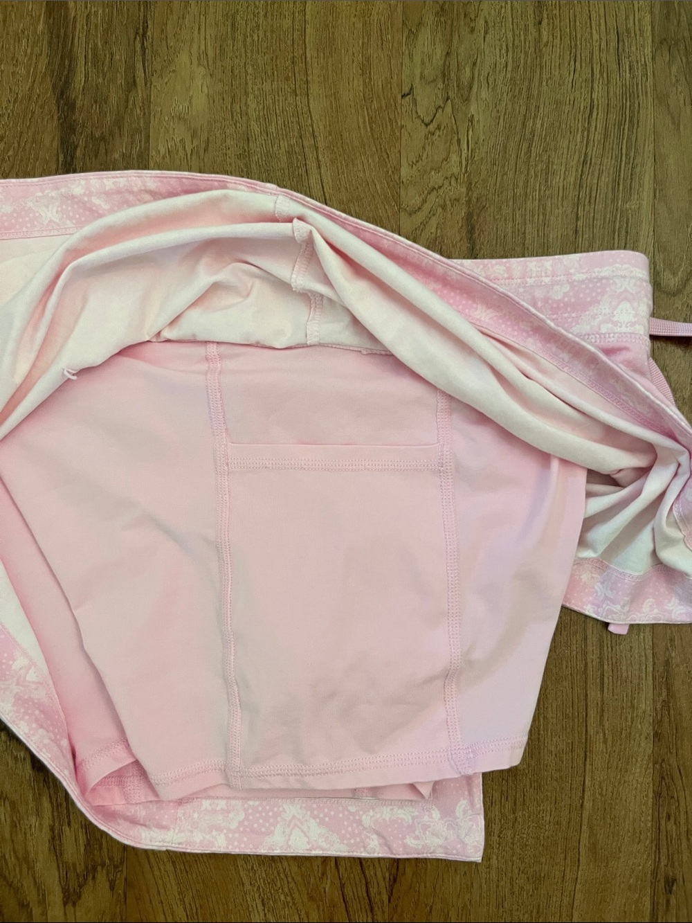 NWT JoyLab Washed Jersey Slit Skort Pink Bandana Print - Picture 10 of 14